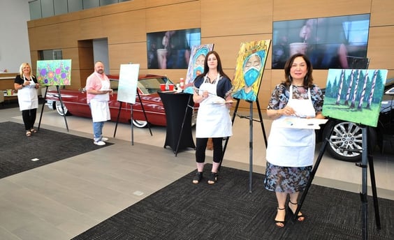 Live Painting - Wolf Cadillac Fundraiser